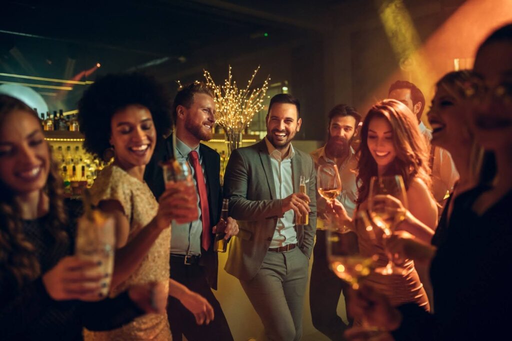 Group of individuals celebrating