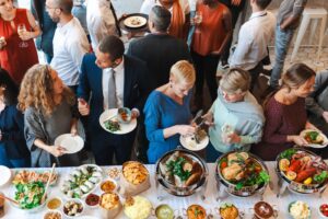 a corporate catering event